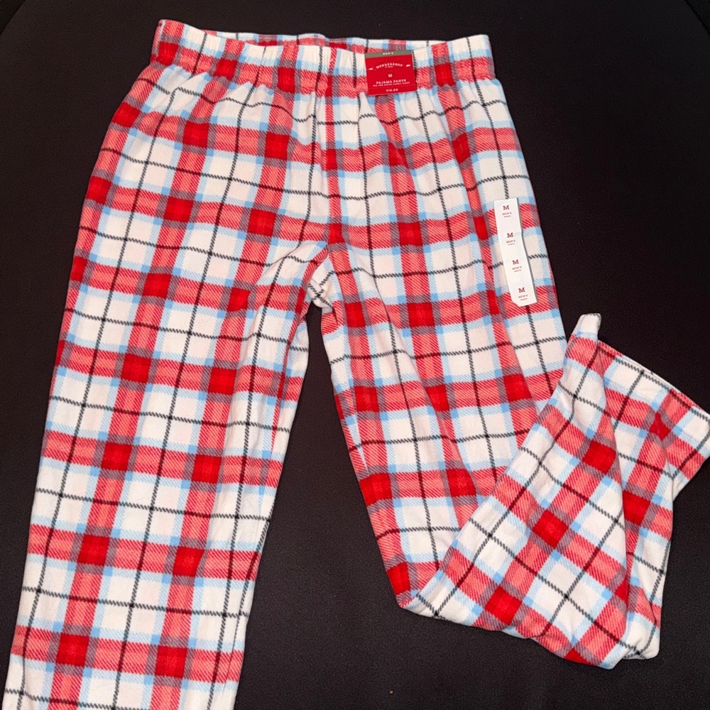 NWT Red and Blue Plaid Pajama Pants